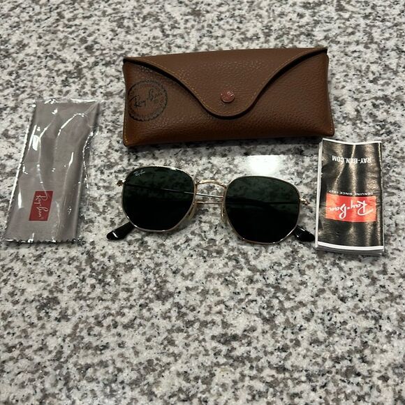 Ray Ban Hexagonal sunglasses worn once - Picture 1 of 2
